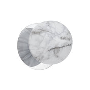 Odessa Large LED Wall Light 8.5W 4000K Marble Opal & Chrome