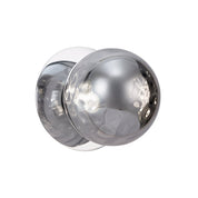 Odessa Large Molten Ripple LED Wall Light 8.5W 4000K Smoky & Chrome
