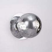 Odessa Large Molten Ripple LED Wall Light 8.5W 4000K Smoky & Chrome