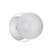 Odessa Large Diamond Cut LED Wall Light 8.5W 4000K Clear & Chrome