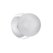 Odessa Small Diamond Cut LED Wall Light 8.5W 4000K Clear & Chrome
