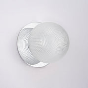 Odessa Large Diamond Cut LED Wall Light 8.5W 4000K Clear & Chrome