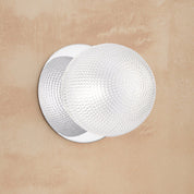 Odessa Large Diamond Cut LED Wall Light 8.5W 4000K Clear & Chrome
