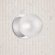 Odessa Small Diamond Cut LED Wall Light 8.5W 4000K Clear & Chrome