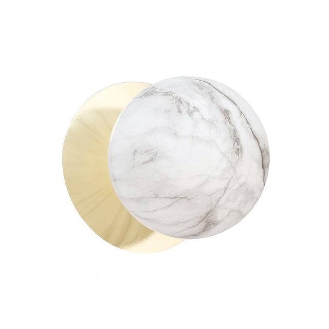 Odessa Large LED Wall Light 8.5W 4000K Marble Opal & Gold