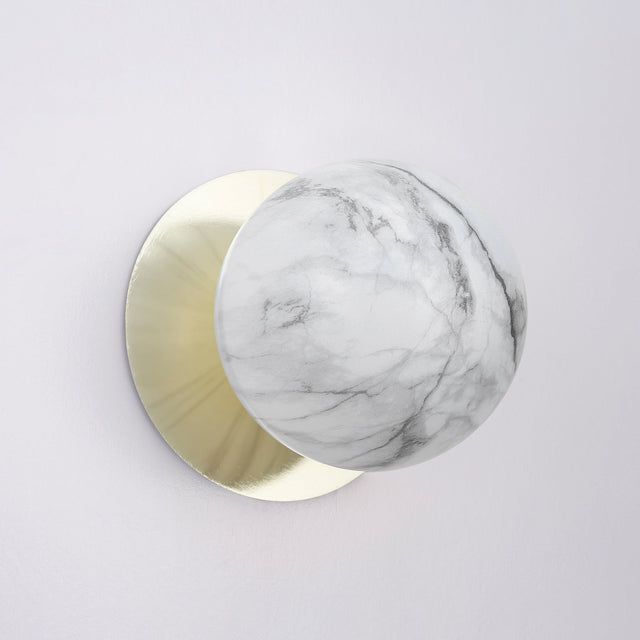 Odessa Large LED Wall Light 8.5W 4000K Marble Opal & Gold
