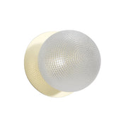 Odessa Large Diamond Cut LED Wall Light 8.5W 4000K Clear & Gold