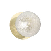 Odessa Large Diamond Cut LED Wall Light 8.5W 4000K Clear & Gold