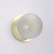 Odessa Large Diamond Cut LED Wall Light 8.5W 4000K Clear & Gold