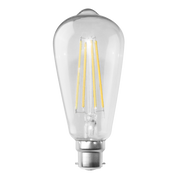 LED Filament Globe 240V 8W BC Clear Glass 5000K