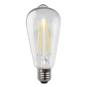 LED Filament Globe 240V 8W ES Clear Glass 3000K