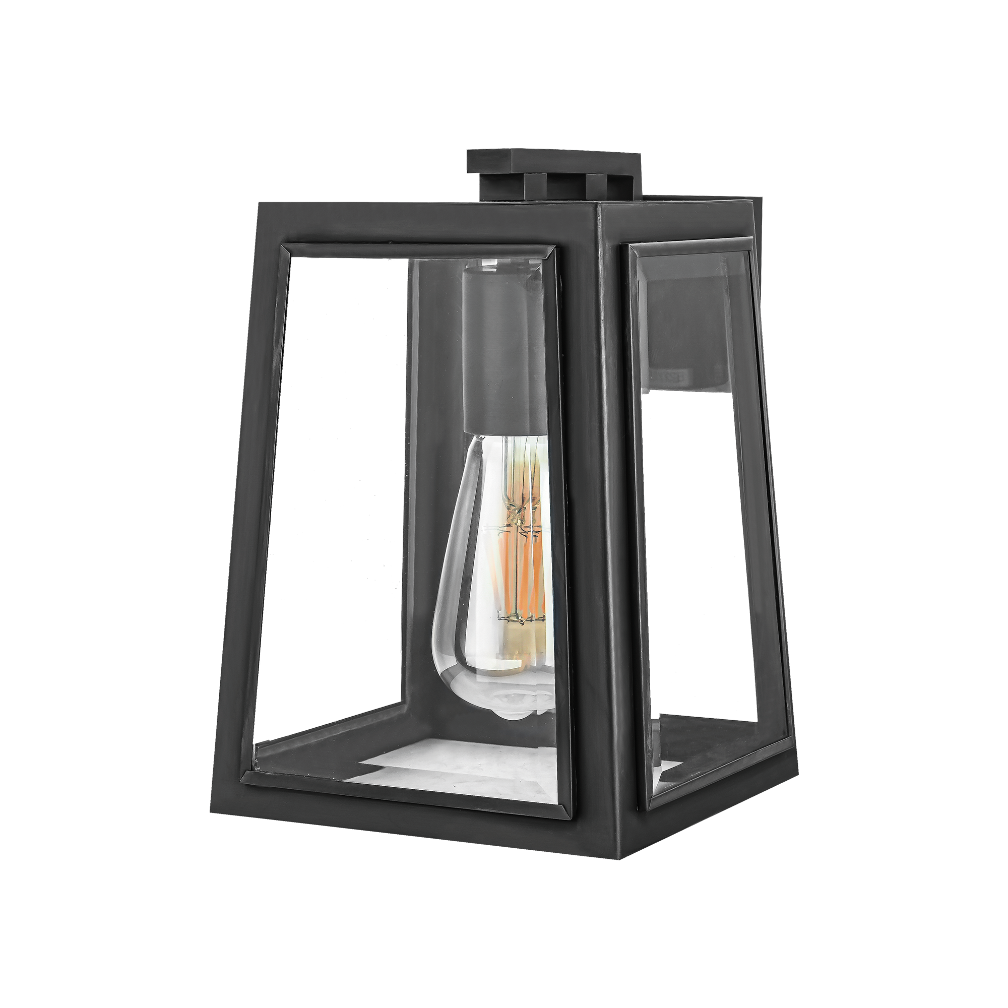 London Outdoor Wall Light in Forge Black or Weathered Bronze
