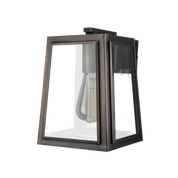 London Outdoor Wall Light in Forge Black or Weathered Bronze