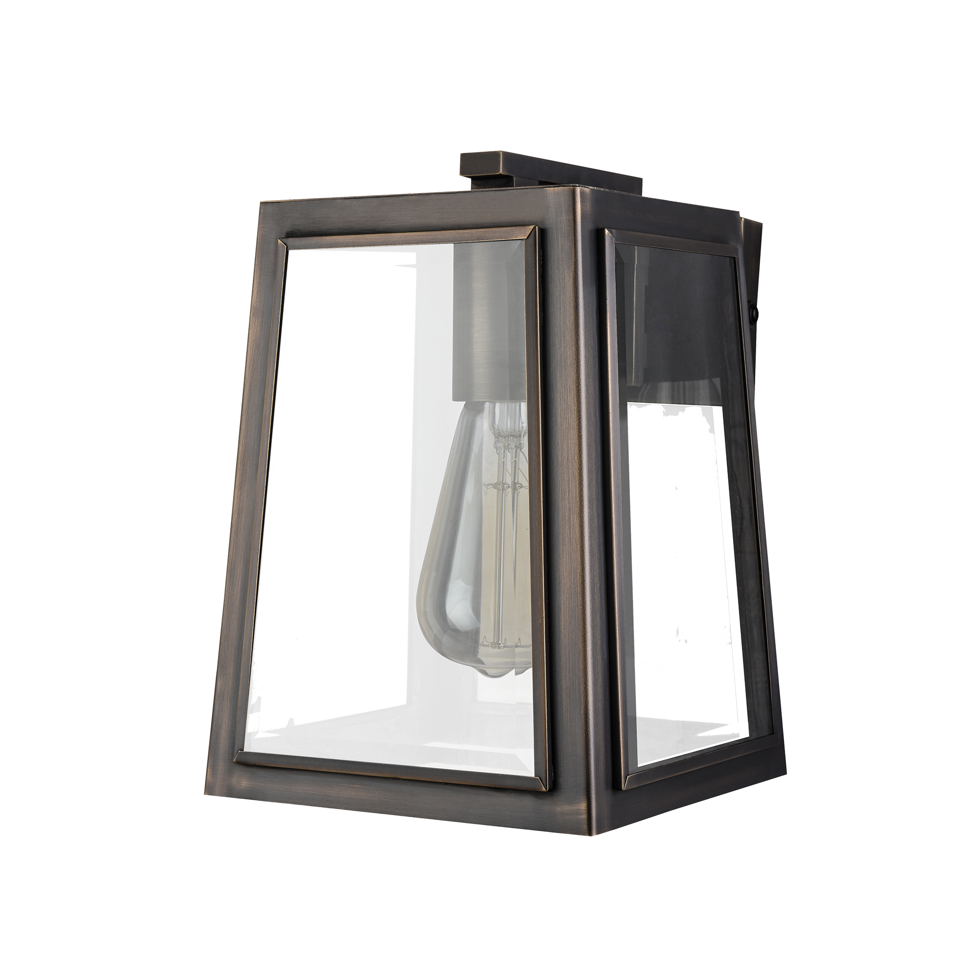London Outdoor Wall Light in Forge Black or Weathered Bronze