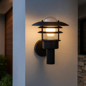 Lønstrup 22 Outdoor Wall Light in Black or Galvanised