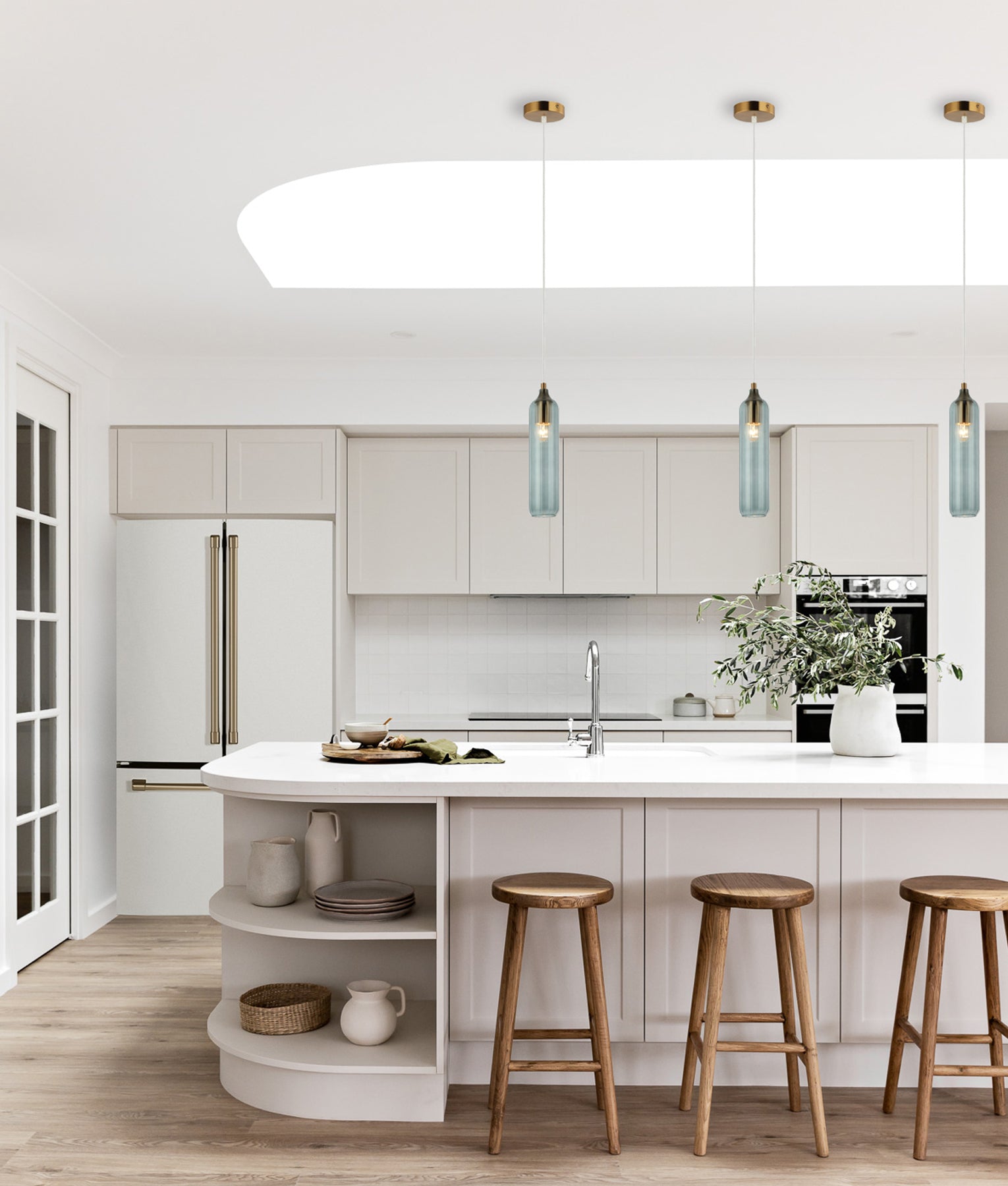 MANGA: Interior Glass Cylinder Pendant Lights