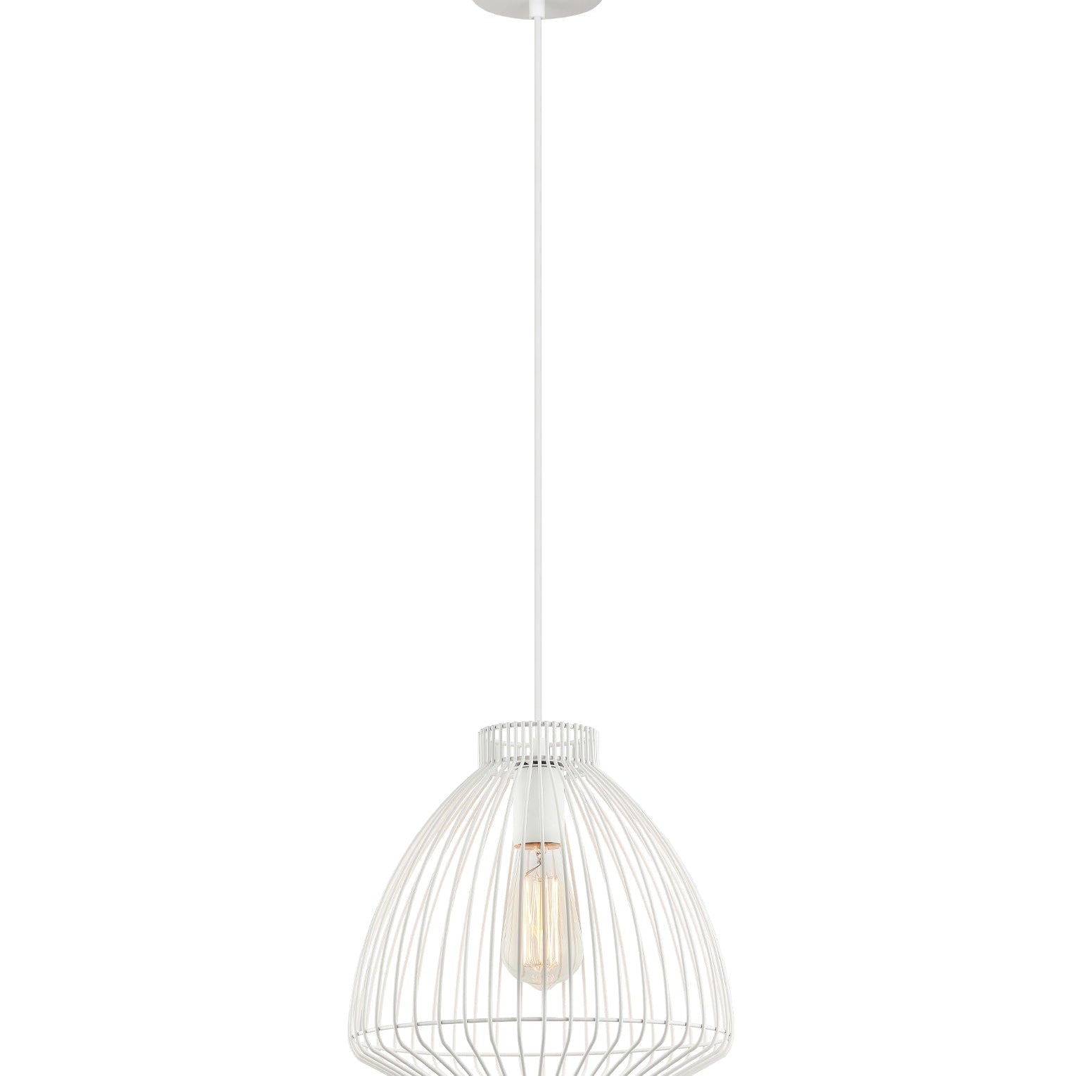 MANU: Modern Interior Cone (Concave) Wire Cage Pendant Lights