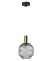 MARACA: Interior Glass Jar With Quadrilateral Segment Pendant Lights