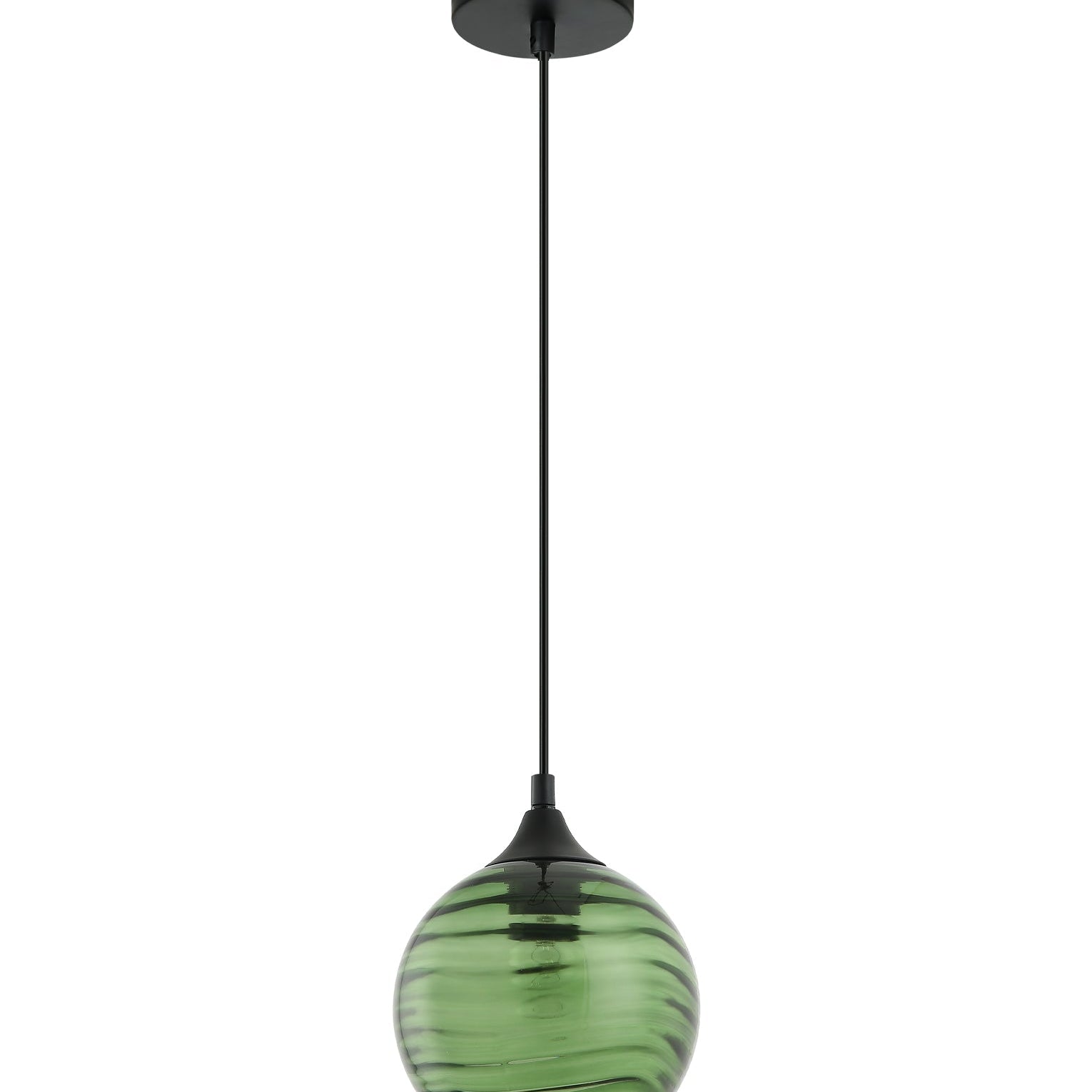 MARBRE: Modern Retro Interior Wine Glass Wavy Glass Pendant Lights