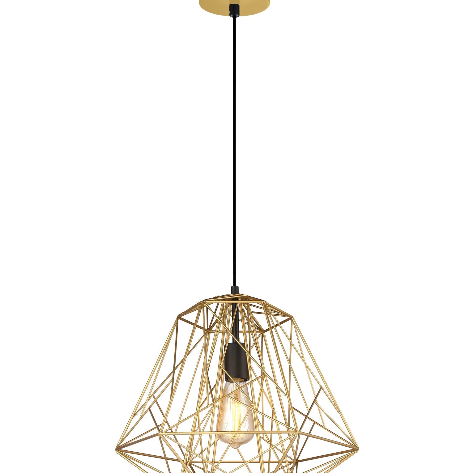 MARTE: Geometric Design Interior Iron Cage Pendant Lights