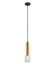 MIKRO: Modern Karaoke Mic Shape Interior Cylinder & Mesh Pendant Lights