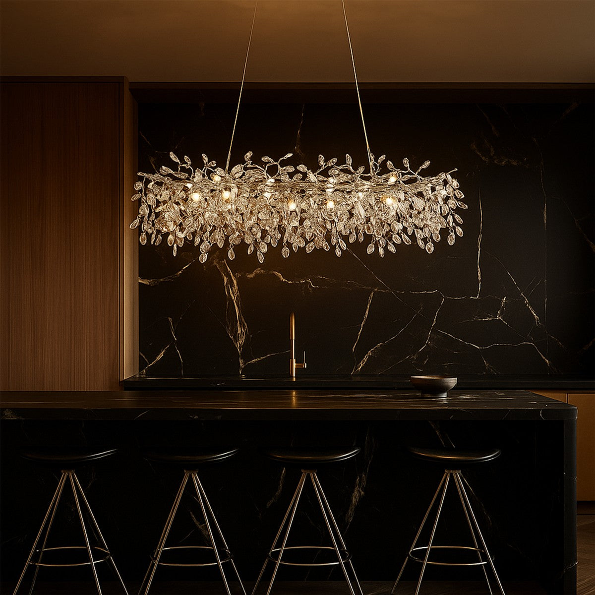 MOLENA 10 LIGHT RECTANGULAR PENDANT