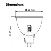 LED MR16 TC Globe 12V 4W TRI Colour