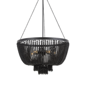 Maddisson Pendant Light Small, Large in Black, Black/Gold, Bronze/Natural or Whitewash/Gold