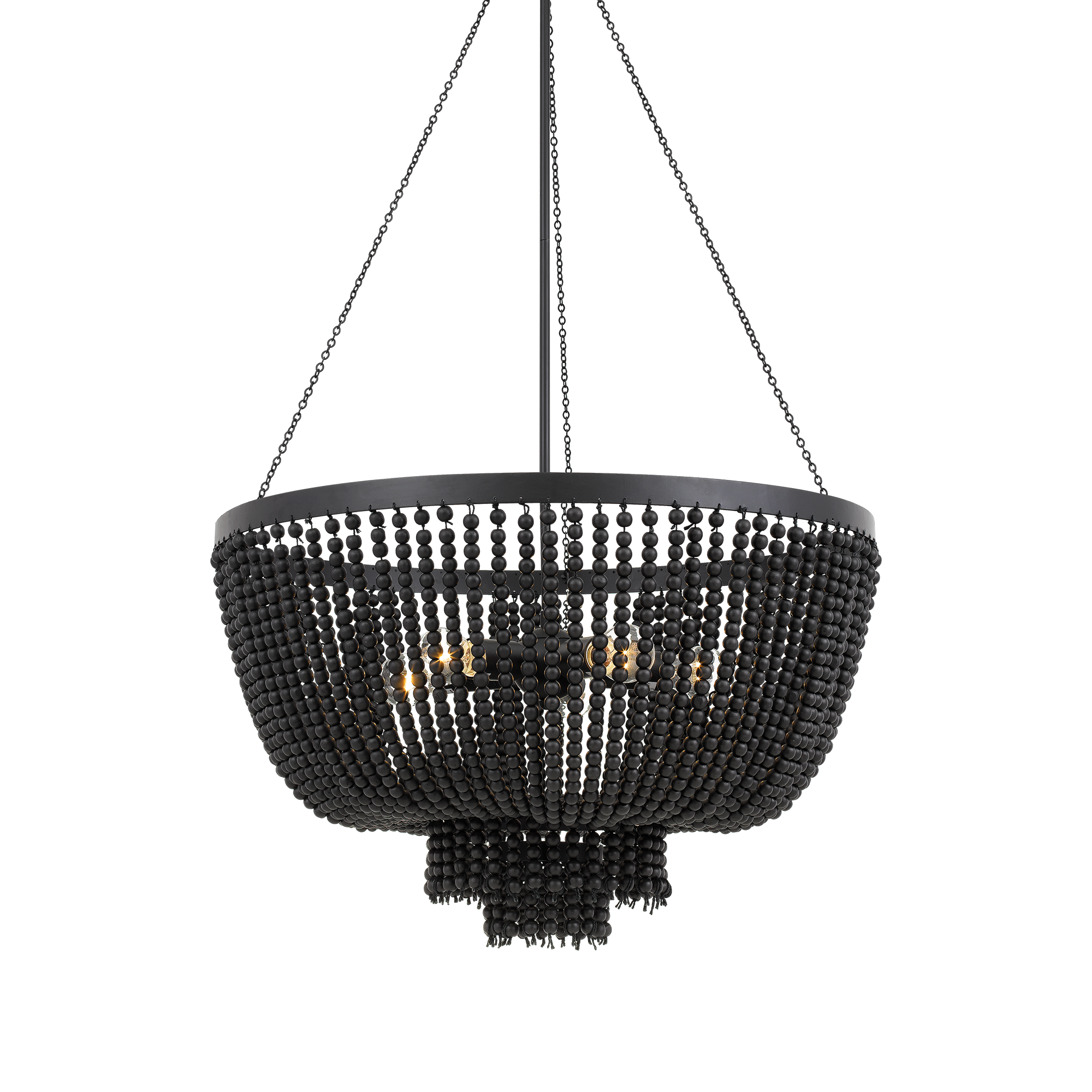 Maddisson Pendant Light Small, Large in Black, Black/Gold, Bronze/Natural or Whitewash/Gold