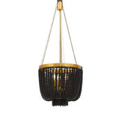 Maddisson Pendant Light Small, Large in Black, Black/Gold, Bronze/Natural or Whitewash/Gold