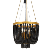 Maddisson Pendant Light Small, Large in Black, Black/Gold, Bronze/Natural or Whitewash/Gold
