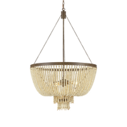 Maddisson Pendant Light Small, Large in Black, Black/Gold, Bronze/Natural or Whitewash/Gold