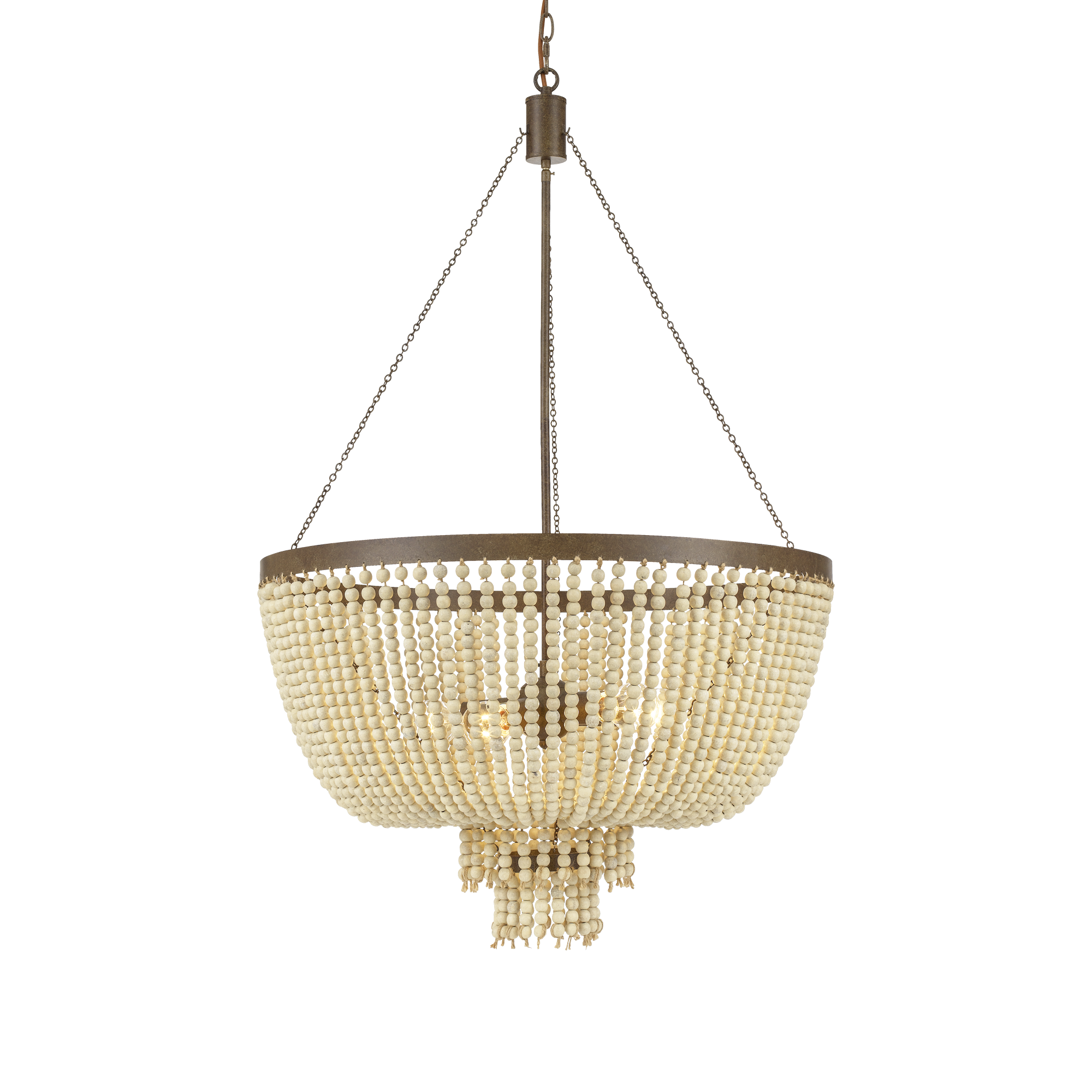 Maddisson Pendant Light Small, Large in Black, Black/Gold, Bronze/Natural or Whitewash/Gold