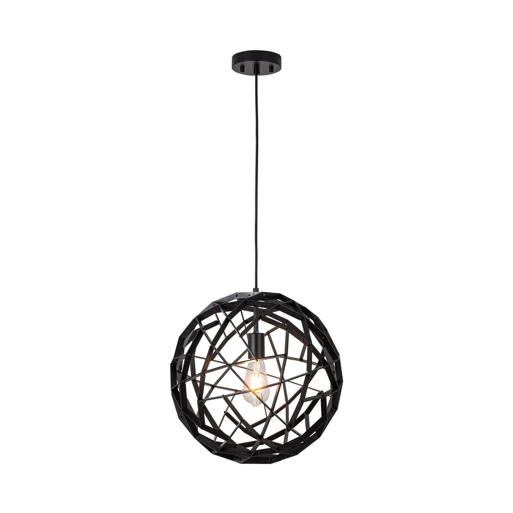 Malmo Pendant Light Small, Medium, Large in Black, Natural or White