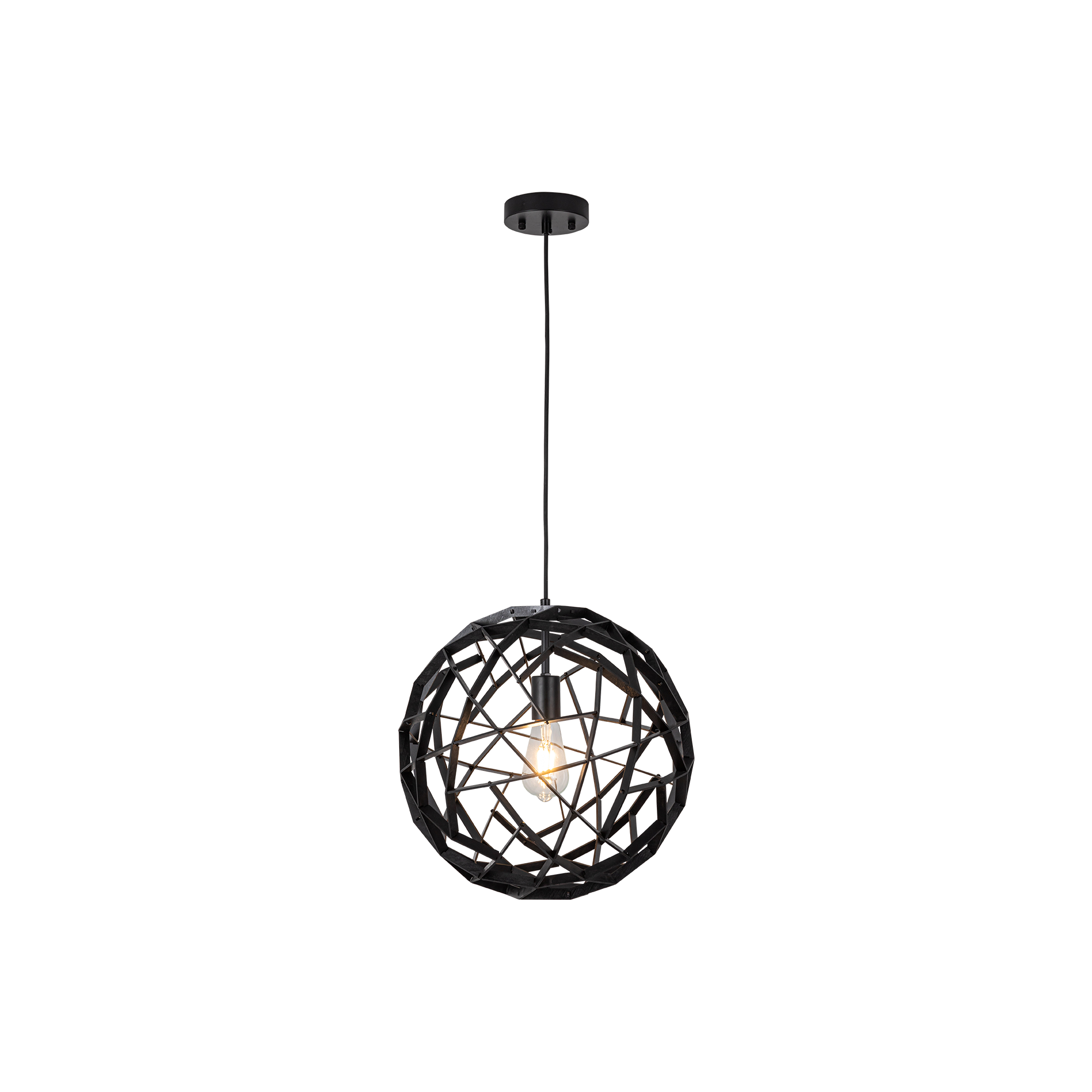 Malmo Pendant Light Small, Medium, Large in Black, Natural or White