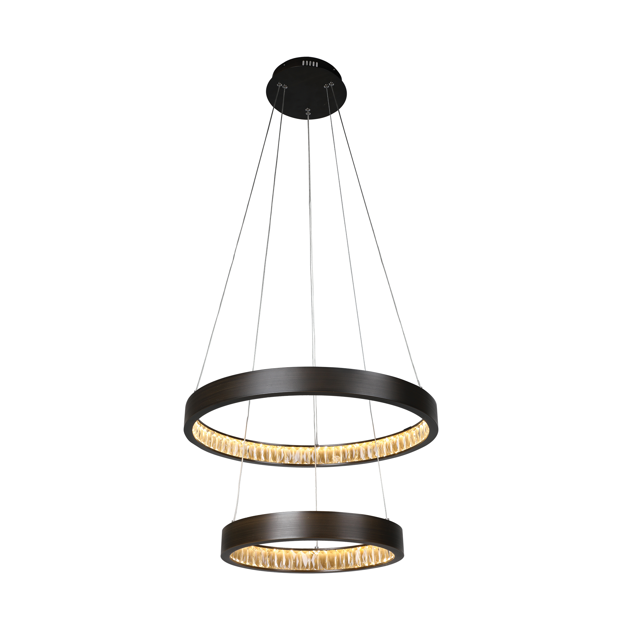 Margo LED Pendant Light 2 Tier 56w in Crystal