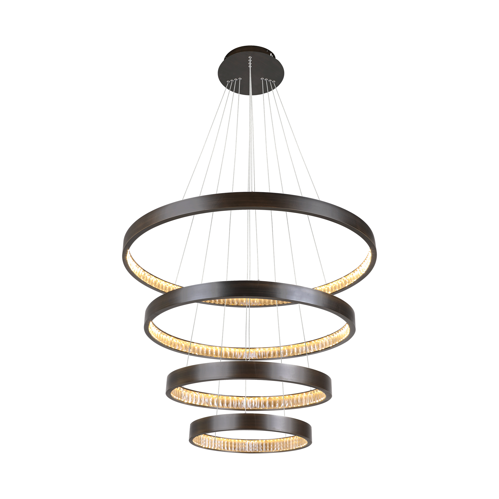 Margo LED Pendant Light 4 Tier 130w in Crystal
