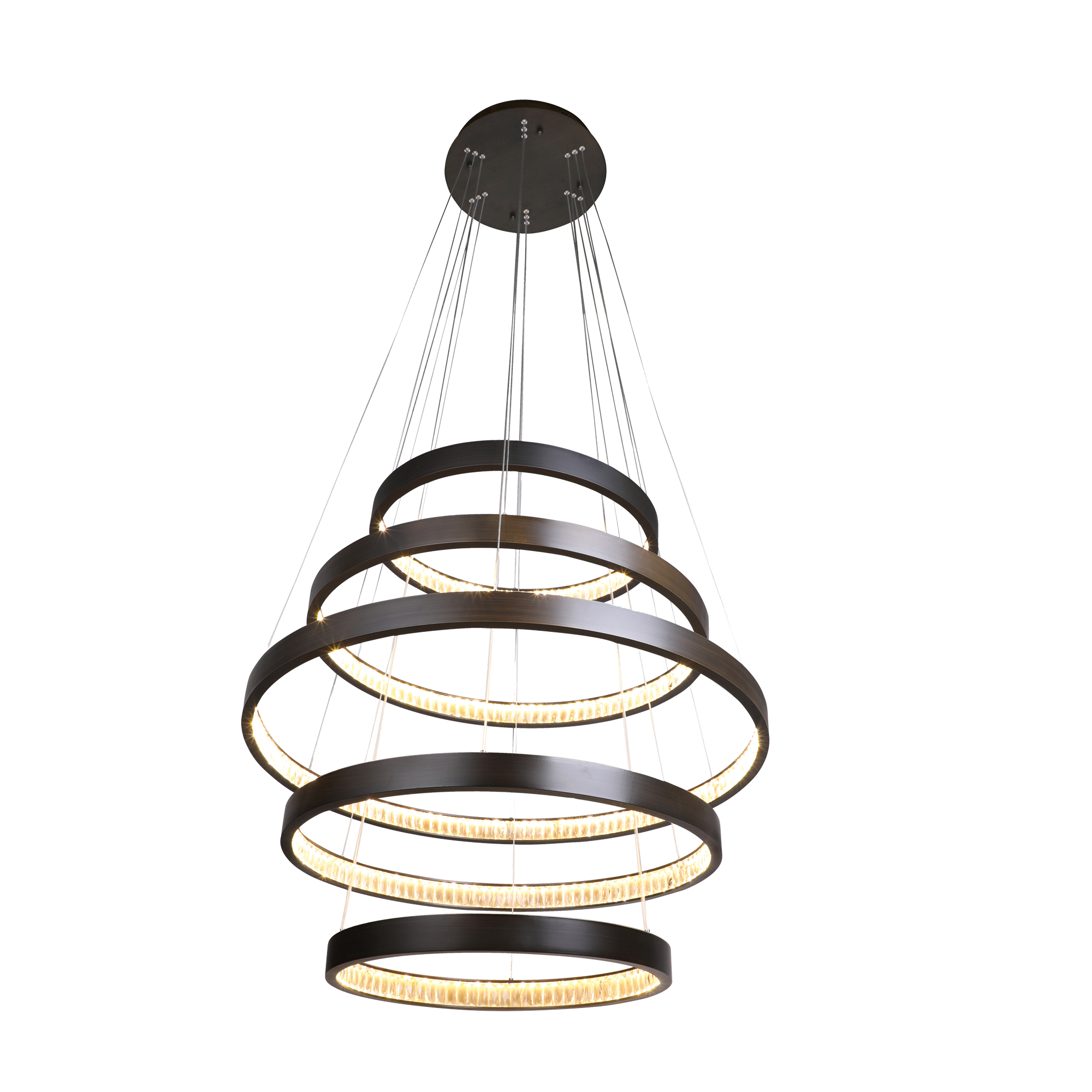 Margo LED Pendant Light 5 Tier 160w in Crystal