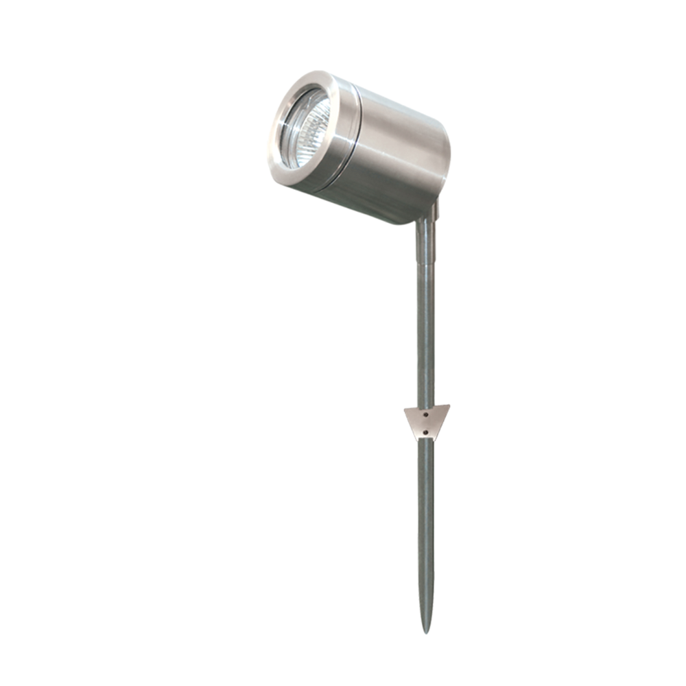 New Port Spike Light 12V Anodised Silver Aluminium 3CCT