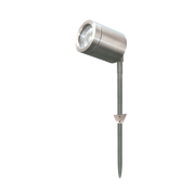 New Port Spike Light 12V Anodised Silver Aluminium 3CCT