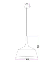 NORDIC: Modern Scandinavian Medium Dome Shape Steel & Wood Pendant Lights