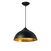 Newport Pendant Light Small, Medium, Large in Black/Copper, Black/Gold, Black/Silver