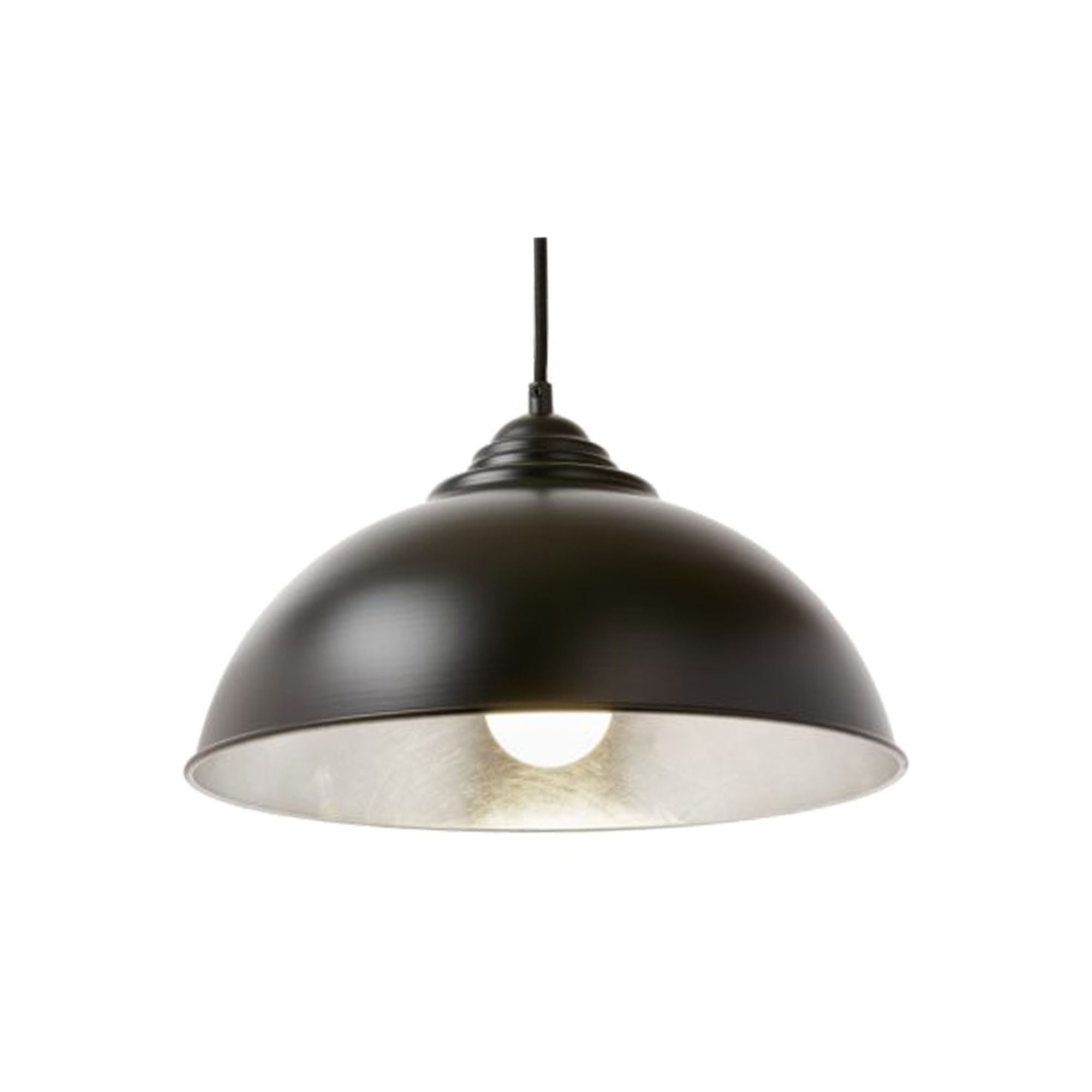 Newport Pendant Light Small, Medium, Large in Black/Copper, Black/Gold, Black/Silver