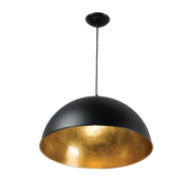 Newport Pendant Light Small, Medium, Large in Black/Copper, Black/Gold, Black/Silver