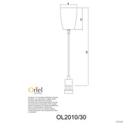 PEG 30 White - 30cm DIY Suspension B22 White