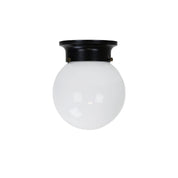 JETBALL 15 Black - DIY Glass Ceiling Light with opal Glass