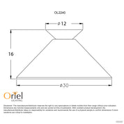 VAMP DIY - 29cm Alabaster Glass DIY