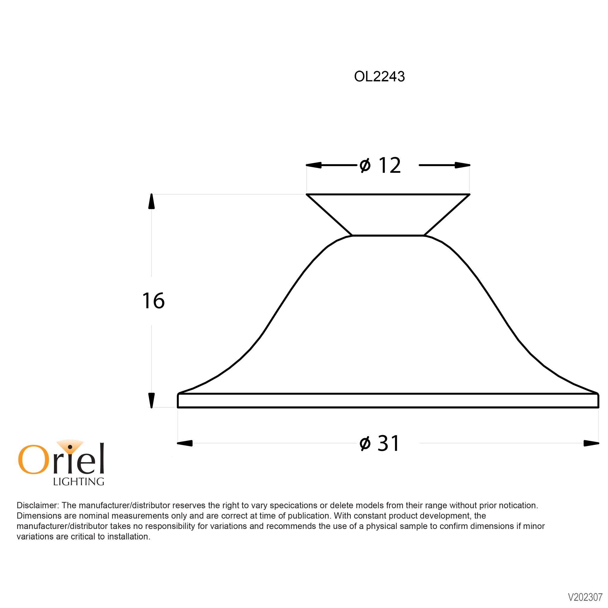 PANA DIY - 30cm Alabaster Glass DIY