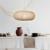 KANTO.60 OVAL FLAX - Flax Linen Shade Only
