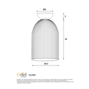 ARLEY DIY - Ribbed Glass DIY Shade